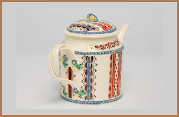 Image of Creamware Teapot