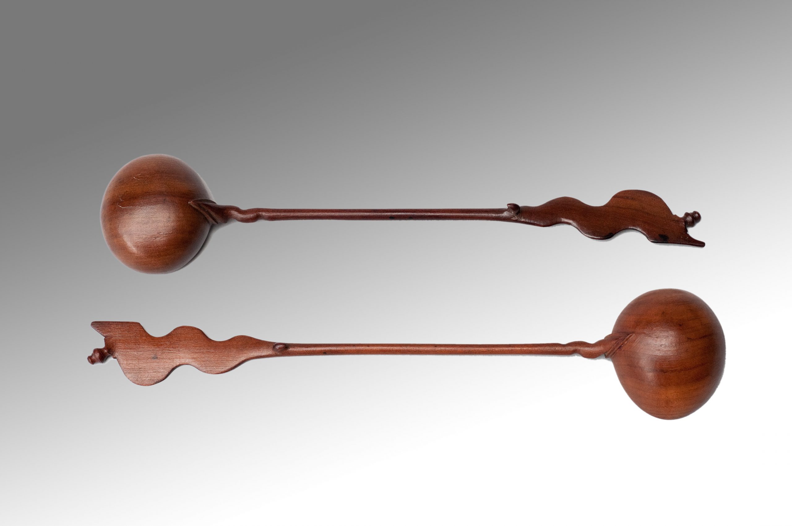 Image of A Pair of English Treen Punch Ladles