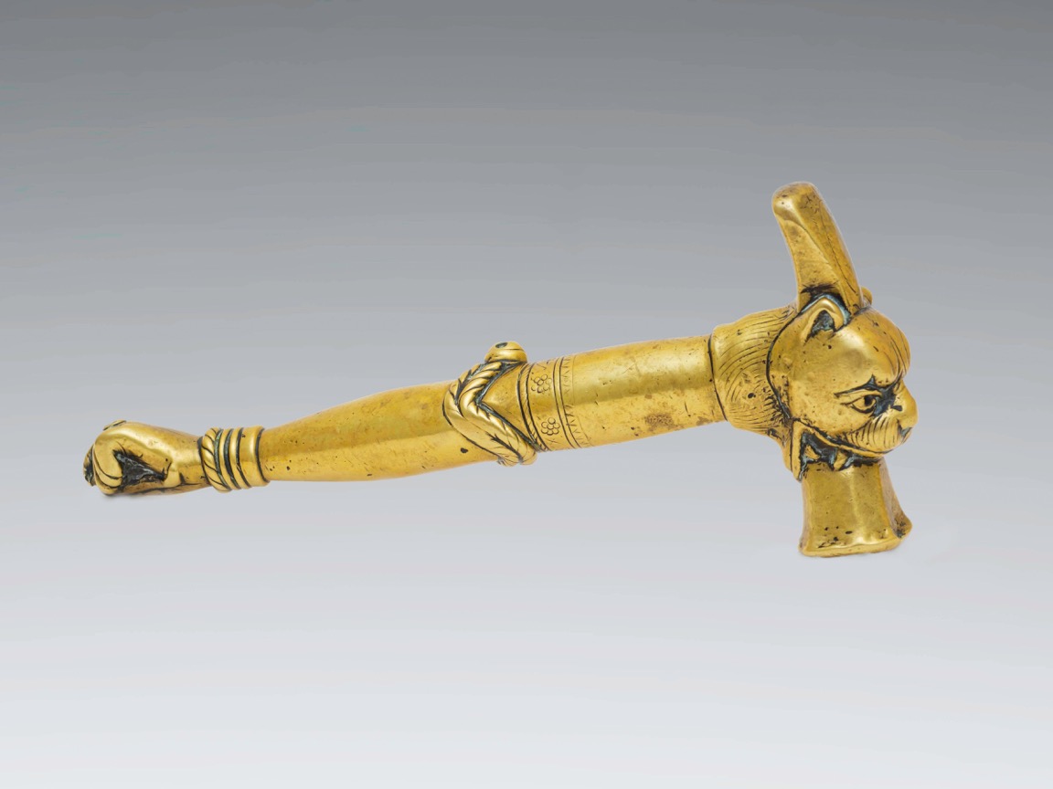 Image of A Ceremonial Brass Sugar Hammer