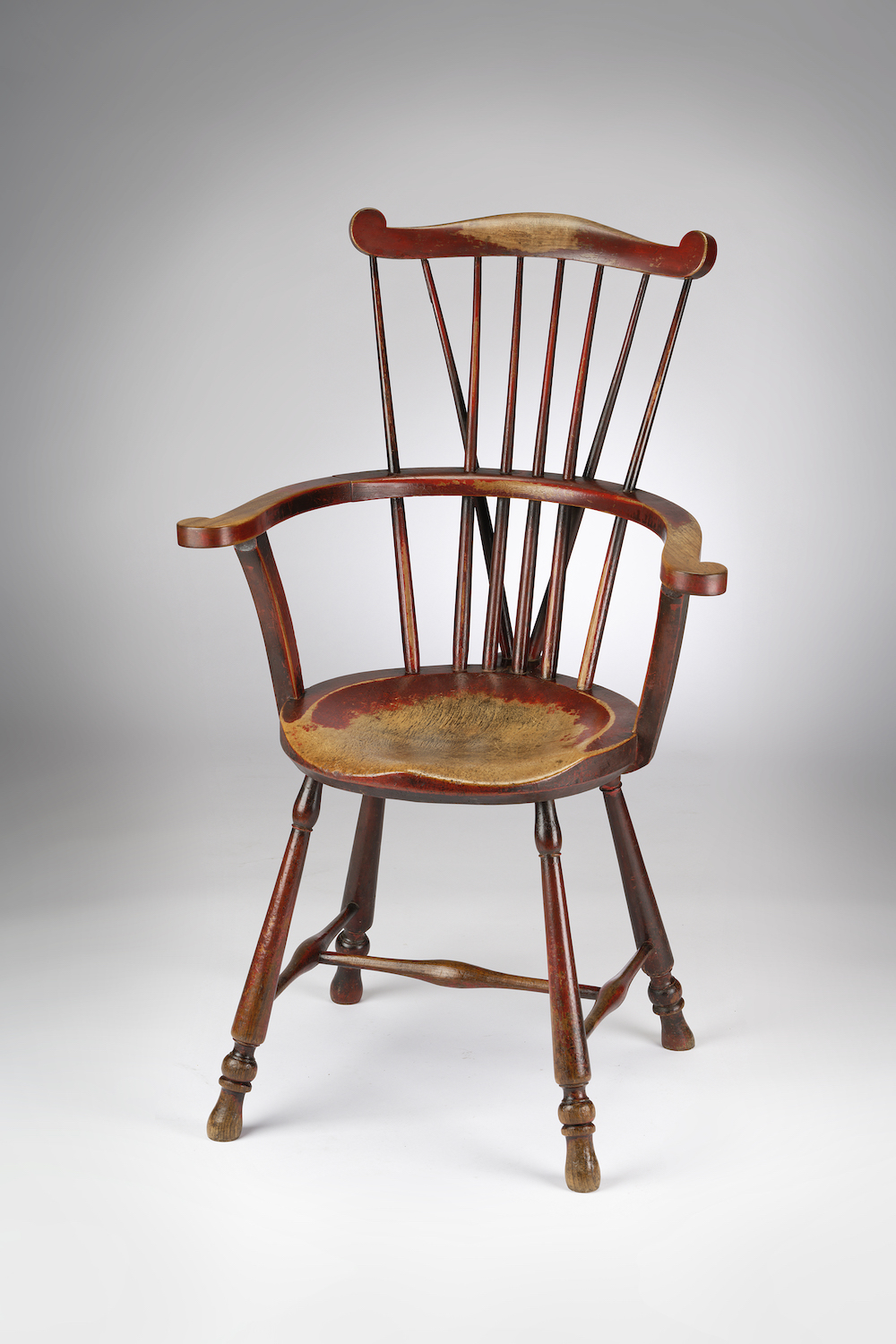 Image of A Painted Windsor Chair of the Goldsmith Type