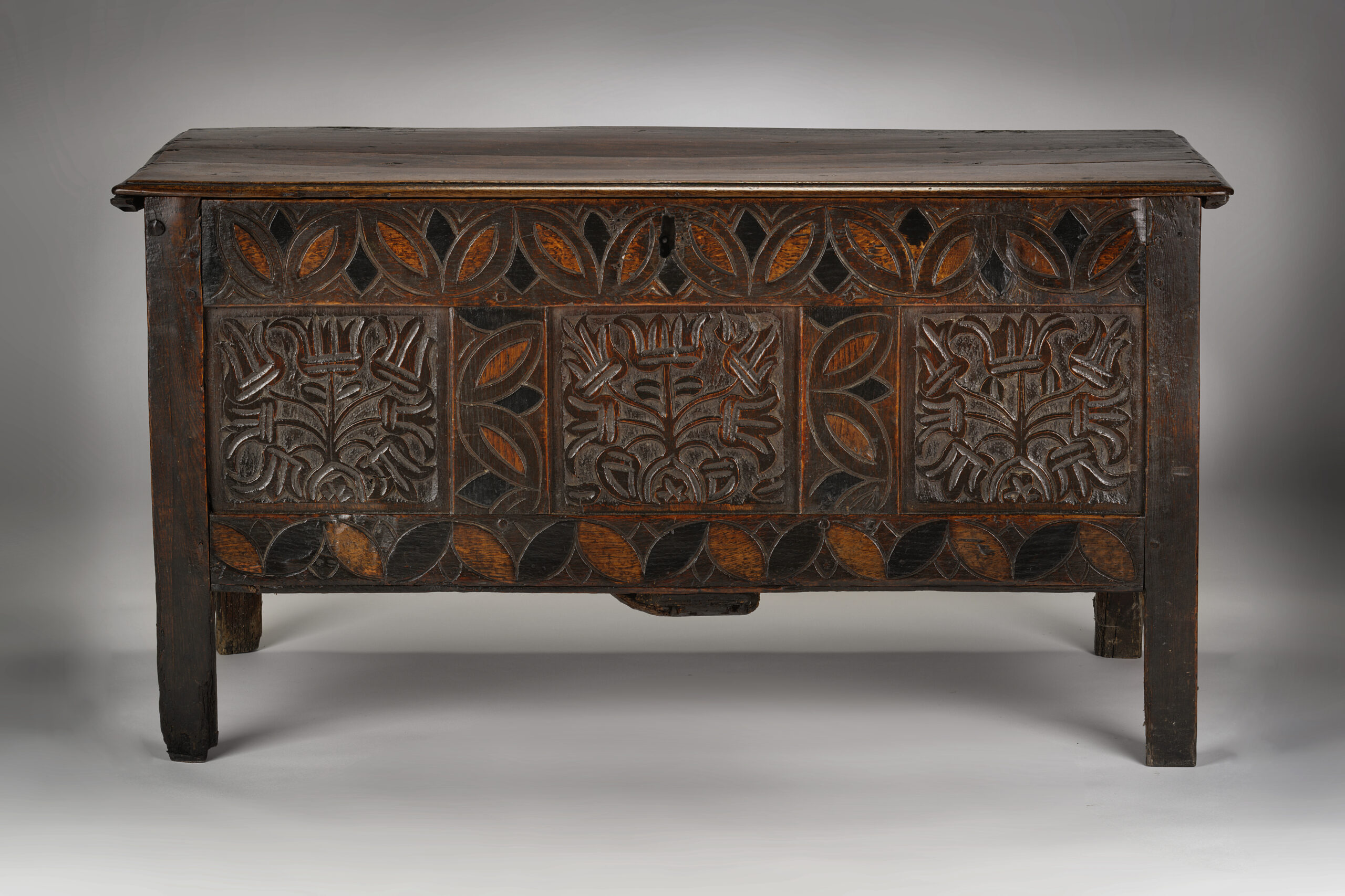 Image of A Small West-Country Oak Chest Circa 1670.